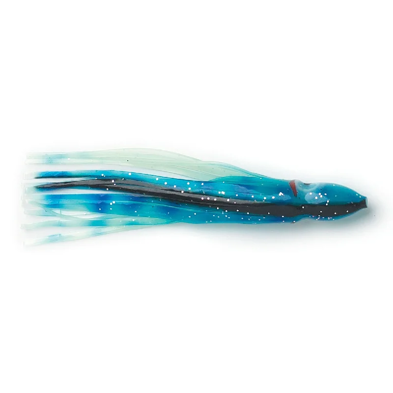 Fishing leaders for submerged trees-P-Line Sunrise Squid 3.5" Qty 6 Blue Black Stripe