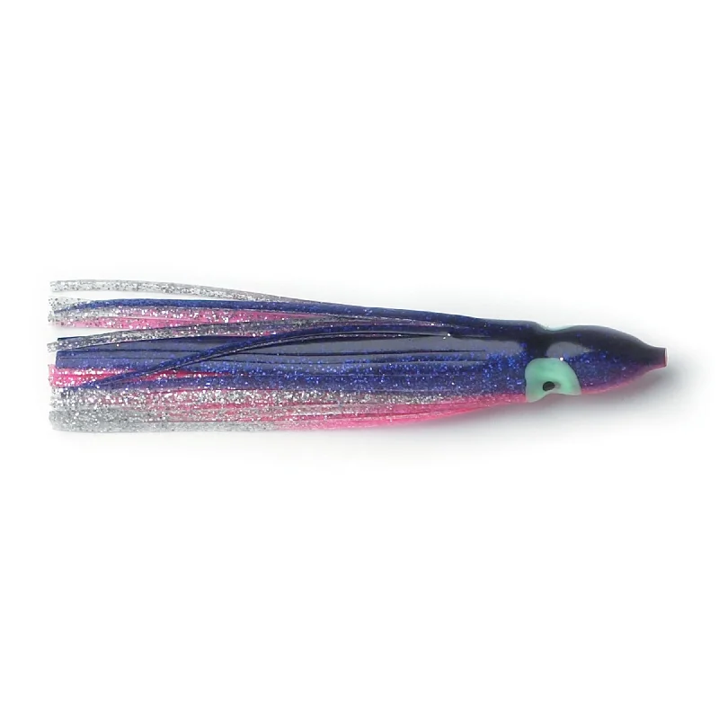 Best fishing leaders for saltwater-P-Line Sunrise Squid 4.5'' Pink/Purple/Silver Qty 5