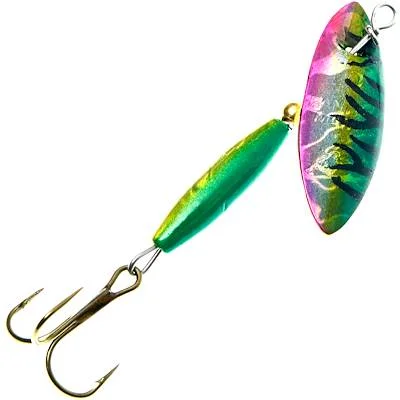 Fish hooks and rigs for fishing with high-visibility tackle-fish hooks and rigs for catching halibut in Alaska -Fish Hooks & Rigs groups-Panther Martin 9 Willow Strike Willow Leaf Spinner 3/8 Oz