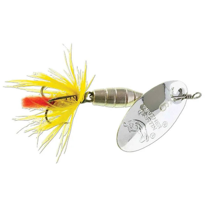 Strongest fishing leaders available-Panther Martin Deluxe Fly In-Line Spinner 1/32 Oz Silver Yellow