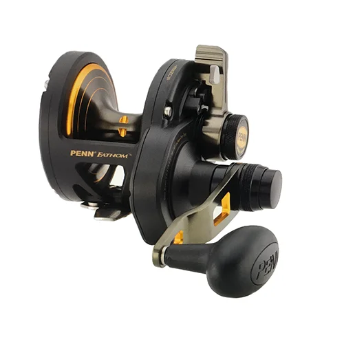 Fishing reels with reliable drag-Best fishing reels for catfish anglers-Penn FTH25NLD2LH Fathom Lever Drag Conventional 2-Speed Reel 25sz 5Brg