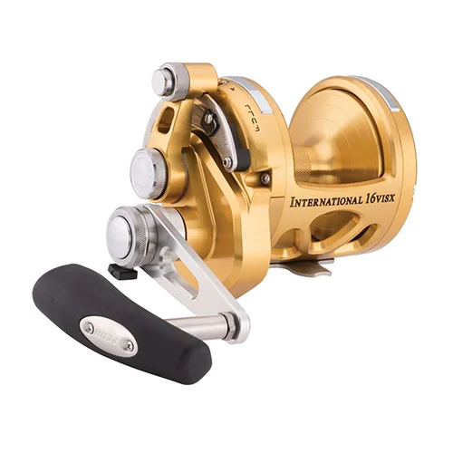 Fishing reels for pond fishing-Best fishing reels for perch fishing-Penn INT16VISX International Lever Drag Conventional 2-Speed Reel 16 sz