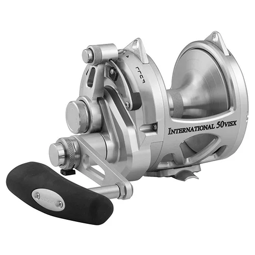 Fishing reels for tropical fishing-Top fishing reels for river anglers-Penn INT50VISX International Lever Drag Conventional 2-Speed Reel 50 sz