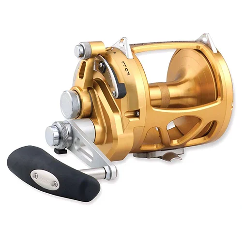 Fishing reels for fast rivers-Best fishing reels for fly anglers-Penn INT70VIS International Lever Drag Conventional 2-Speed Reel 70 sz