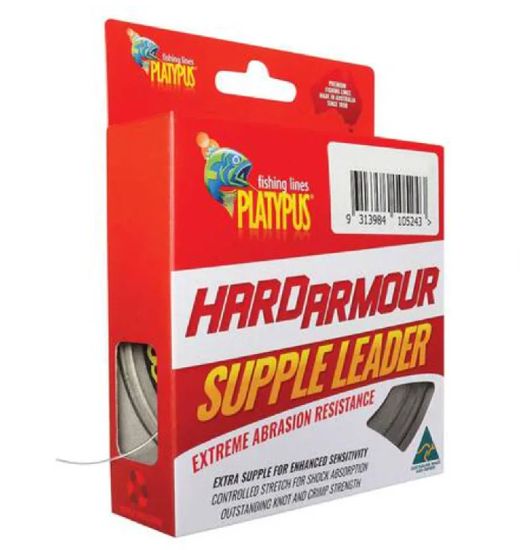 Fishing leaders for wahoo-Platypus Hard Armour Supple Leader -100m