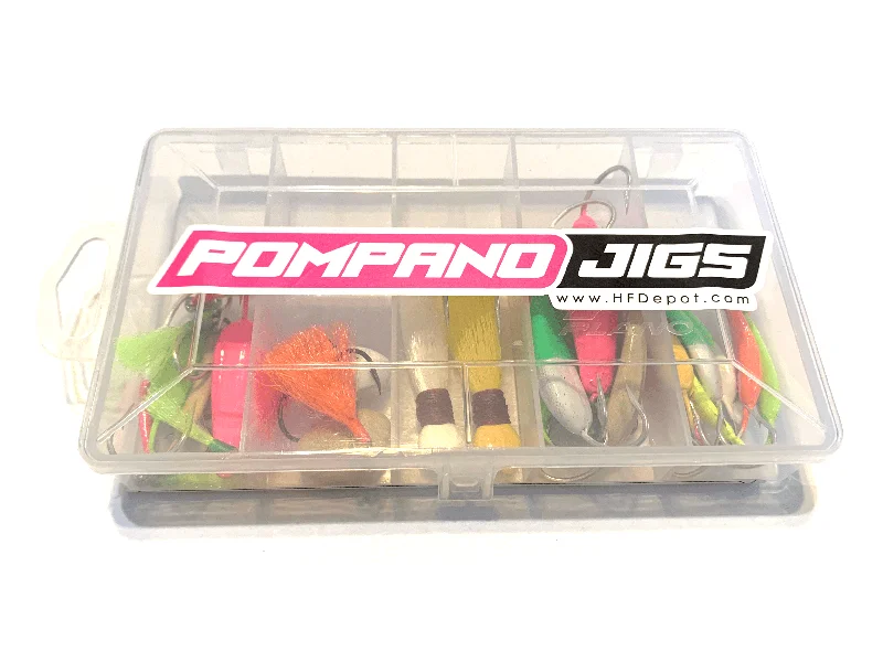 Fishing Net for Jellyfish Avoidance-Fishing tackle boxes for rough waters-Pompano Jig Box