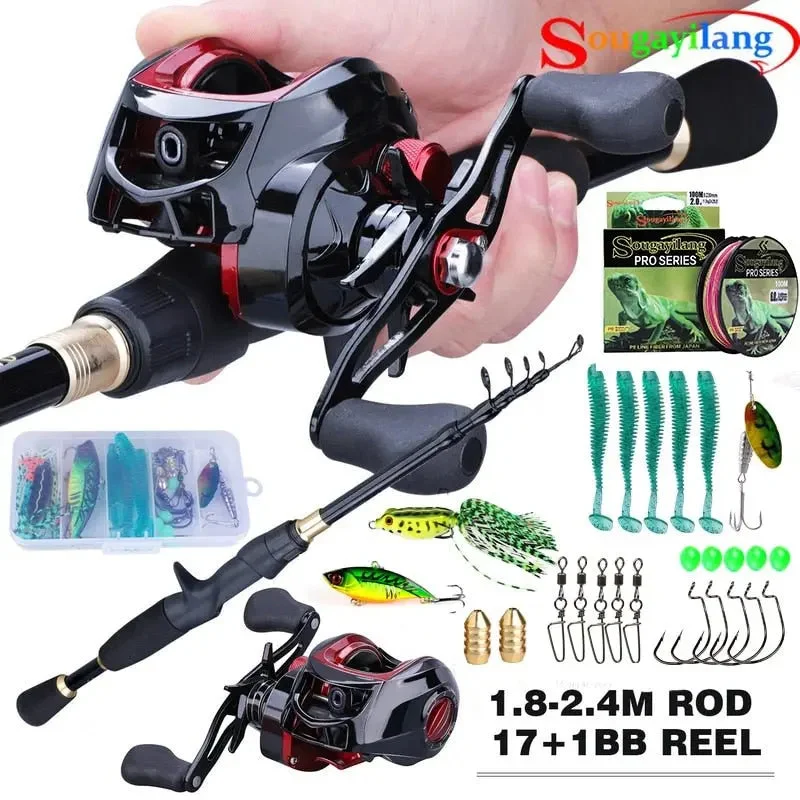 Fishing Rods for big channels-Fishing Rods with Easy Power-Fishing Rods for green back fairy wrasse-Premium Baitcasting Fishing Rod and Lure Combo