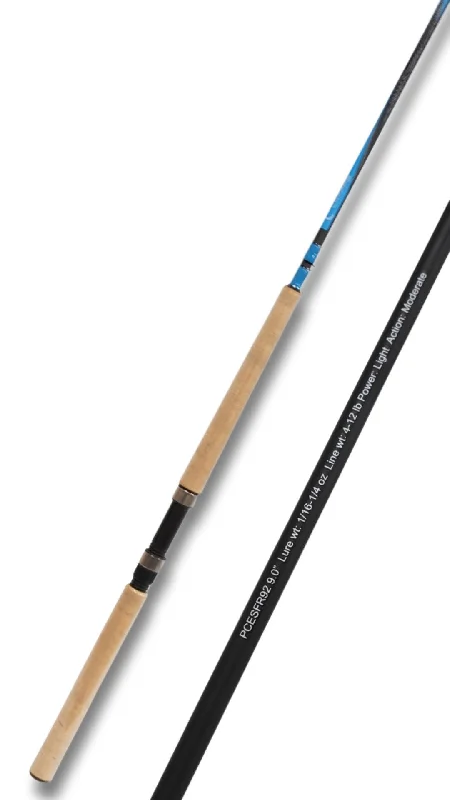 Fishing Rods with long tips-Fishing Rods for Low Balance-Fishing Rods for roundscale spearfish-Pure Crappie Elite Series Fishing Rod 9' Ultra Light 2Pc. Carbon Fiber Rod/Cork Grip Ceramic Guides