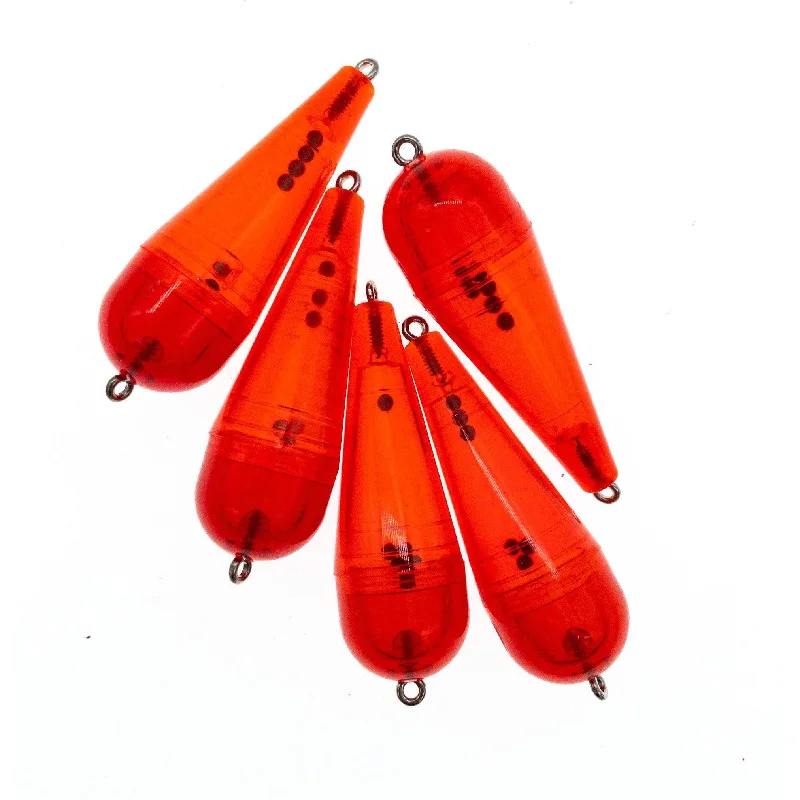 Fishing float & bobbers with UV-proof-Rainbow Plastics Rattling Torpedo Float 1/4 oz. 5 Pack (Bulk)