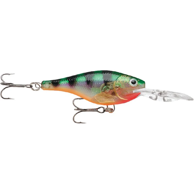 Fishing lures for boat fishing-Fishing Lures with flexible tails-Rapala Glass Shad Rap 2-3/4" 7/16 Oz Glass Perch