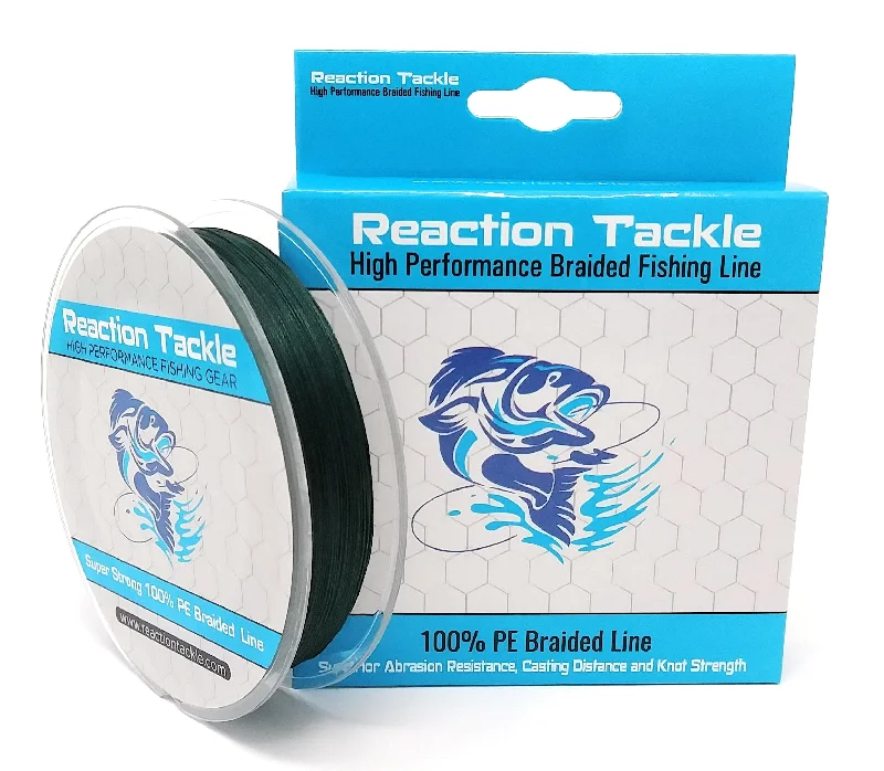 Fishing leaders for long drifts-Reaction Tackle 9 Strand Braided Fishing Line- 300yd spools