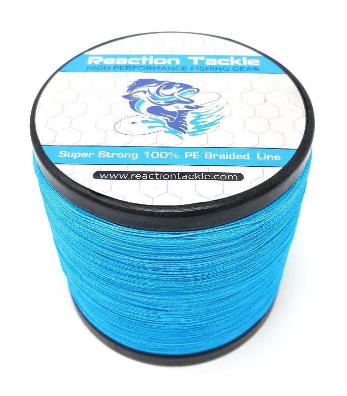 Fishing lines for streamer fishing-Reaction Tackle Braided Fishing Line- Sea Blue