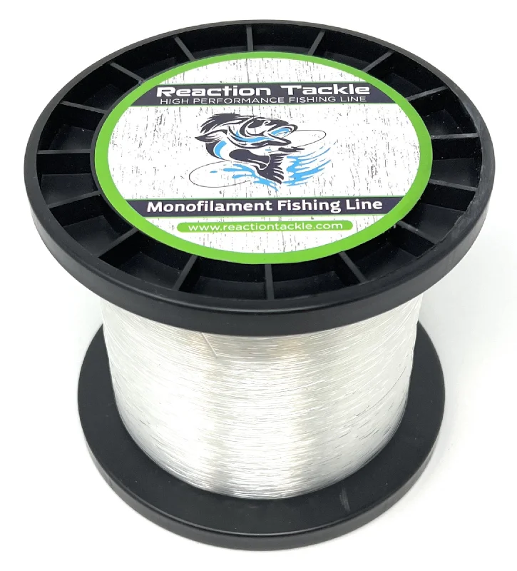 Fishing lines for floating flies-Reaction Tackle Nylon Monofilament Fishing Line- 1 Pound Jumbo Spools