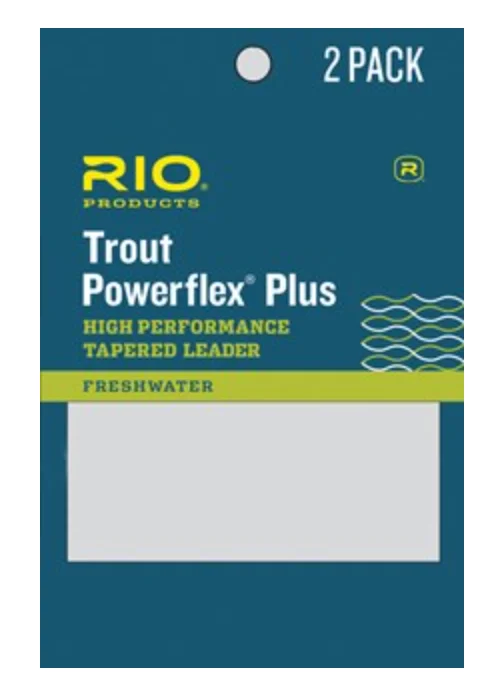 Fishing leaders for snapper-Rio Trout Powerflex Plus Tapered Leader 9ft 2 Pack