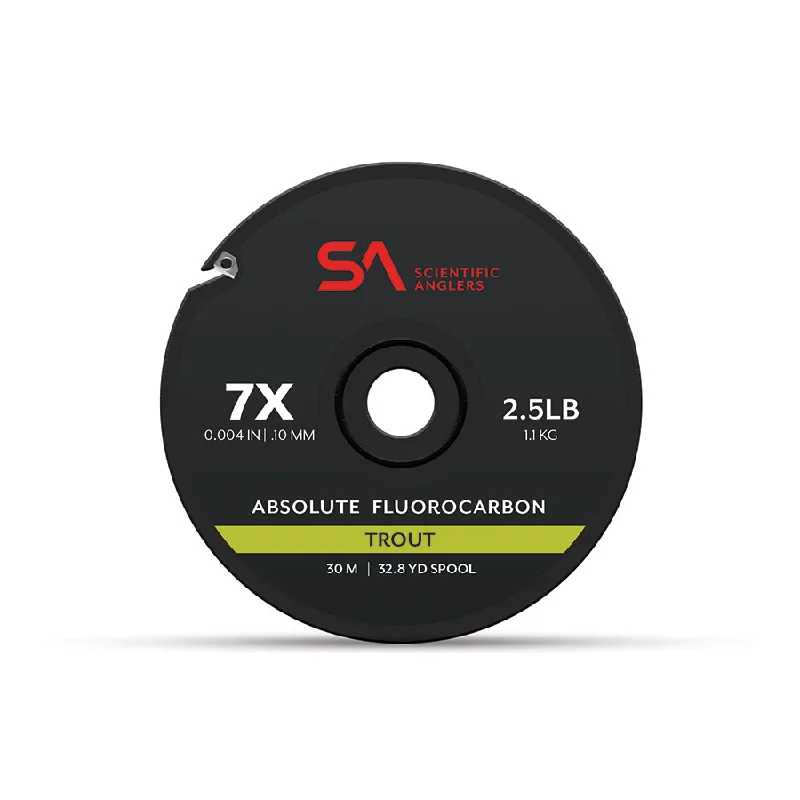 Fishing leaders for calm lakes-Scientific Angler Absolute Fluorocarbon Tippet 30M