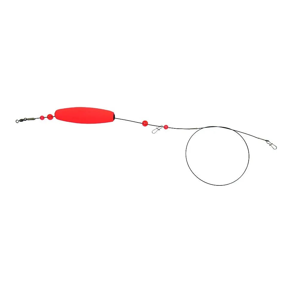 Fish hooks and rigs for fishing with over-the-top rigs-fish hooks and rigs for fishing from the shore -Fish Hooks & Rigs resellers-Sea Striker Coated Wire Rattle Float Rig 3" Cigar Float 40Lb