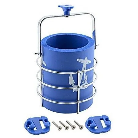 Fishing lines for ice fishing-Shoreline Marine Drink/Mug Holder 3.75" Blue