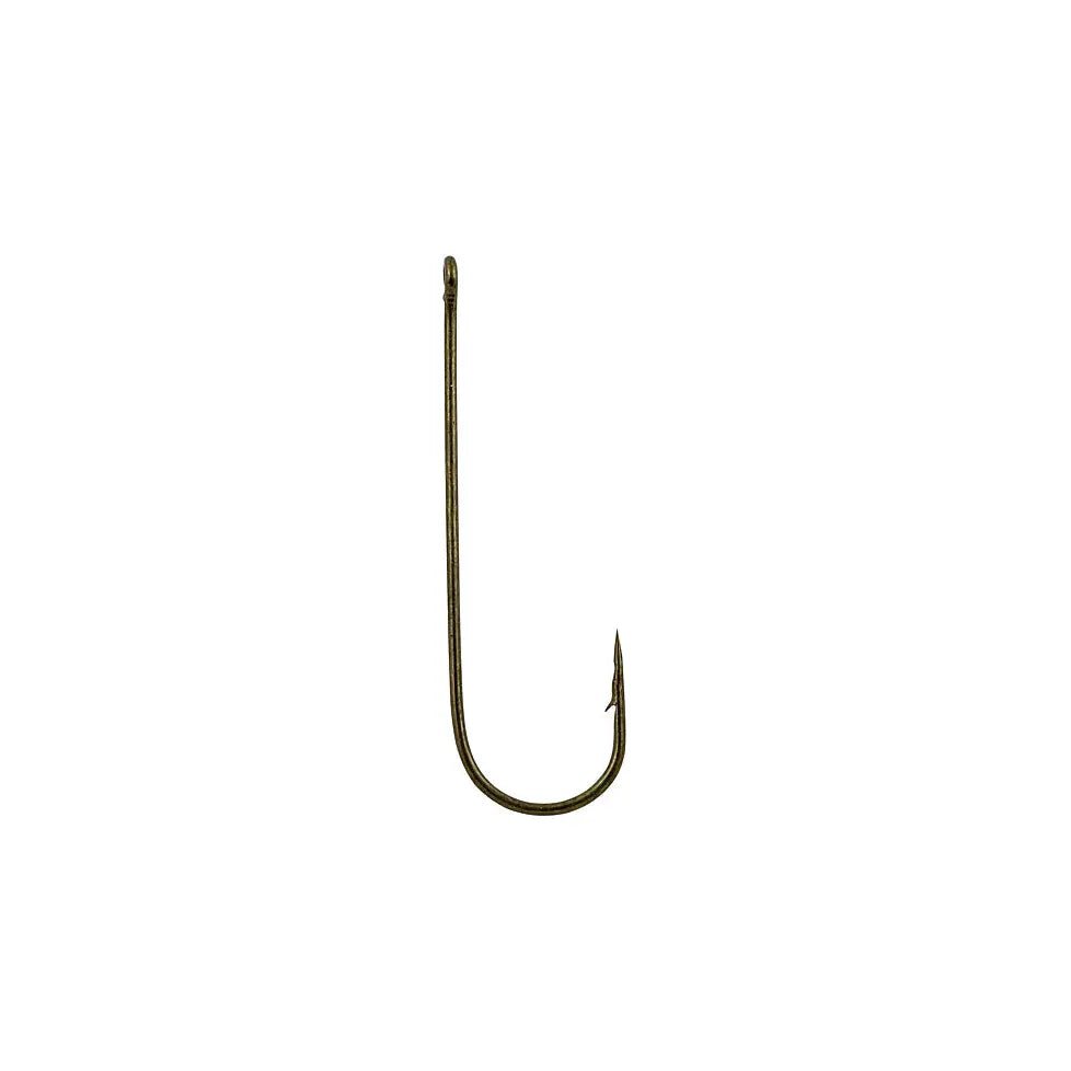 Fish hooks and rigs for fishing with weedless rigs-fish hooks and rigs for catching grouper -Fish Hooks & Rigs rig snaps-South Bend Aberdeen Hooks Qty 10 Bronze