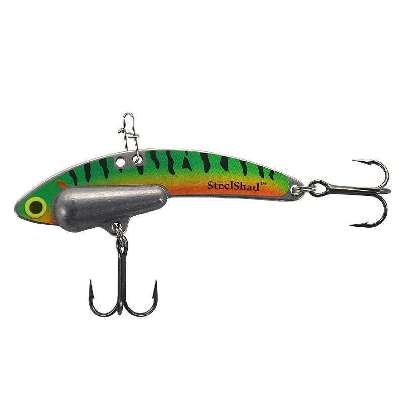 Fish hooks and rigs for fishing with tandem rigs-premium quality fish hooks and rigs -Fish Hooks & Rigs hook incentives-SteelShad Bladebait 1/2 Oz Perch/Firetiger