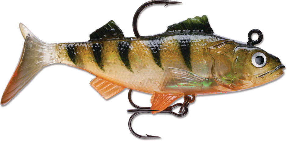 Fishing float & bobbers for kingfish fishing-Storm WildEye Live Perch Swimbait, 3", 1/4oz, Floating, 3 Pk