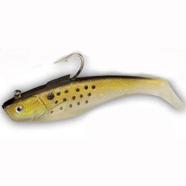 Tsunami Swim Shad 7" - Amt 2 - Golden Bunker with Spots