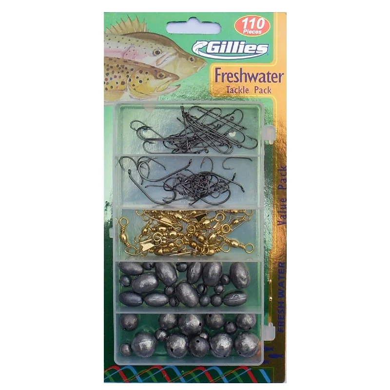 Fishing Net for Community Fishing-Fishing tackle boxes for small lakes-Tackle Pack 110pc Esturary Freshwater