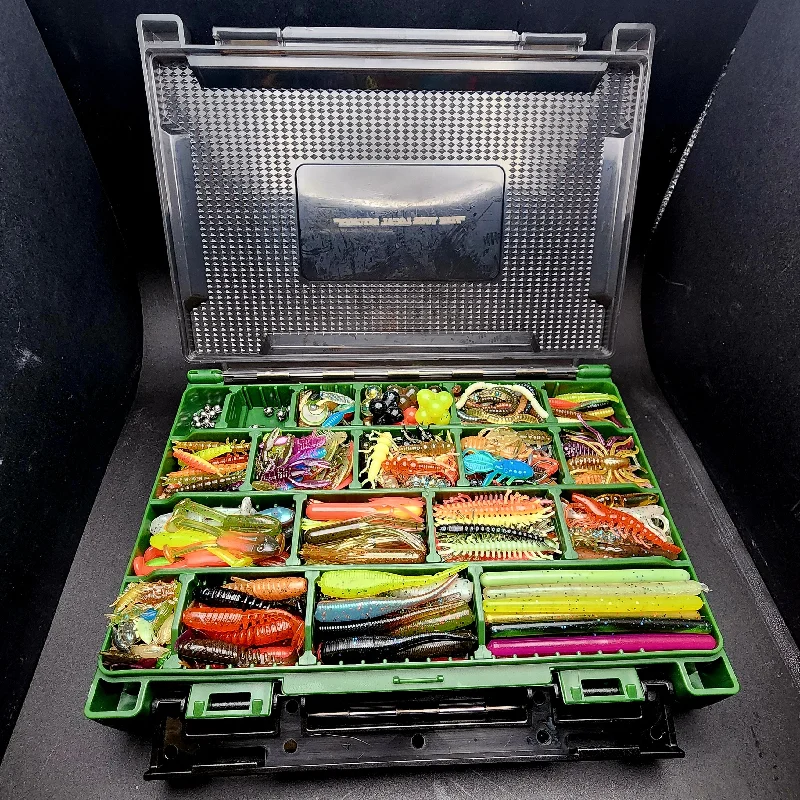 Fishing Net for Left-Handed Use-Fishing tackle boxes for sea trips-The Double Sided "Fishin' Fixins' Box" (BOX ONLY)