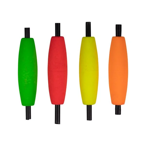 Fishing float & bobbers with visible colors-Thill Cigar Foam Floats 2.5" Qty 4 Assorted