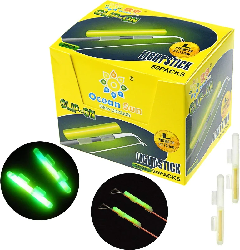 Fishing Rods with durable reels-Fishing Rods for Slow Setup Reels-Fishing Rods for yellow wrasse-THKFISH 100pcs Fishing Glow Sticks Rod Tip Glow Sticks