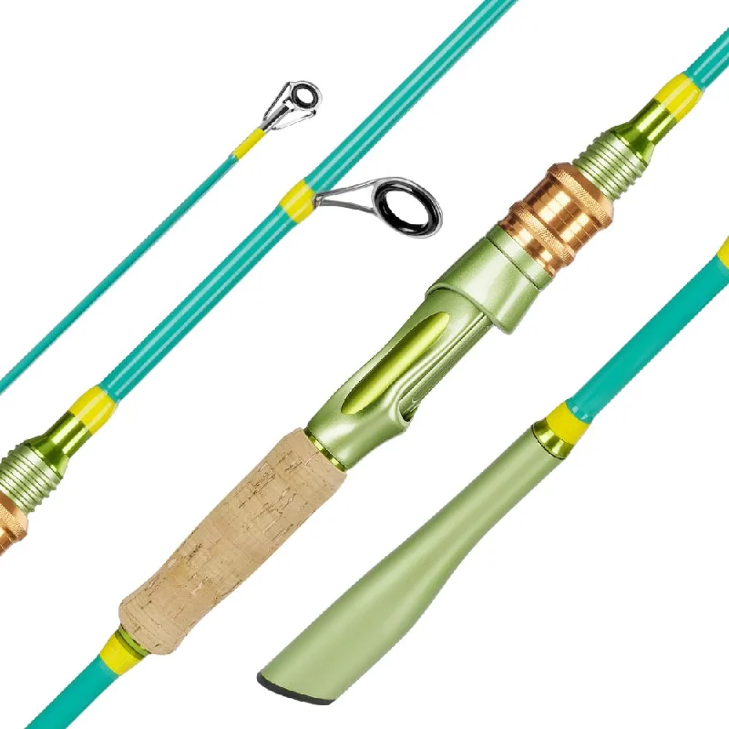 Fishing Rods for calm deltas-Fishing Rods with Easy Grip Handles-Fishing Rods for sixbar wrasse-THKFISH 2Pcs Pack Carbon Fiber Spinning & Casting Fishing Pole Rods