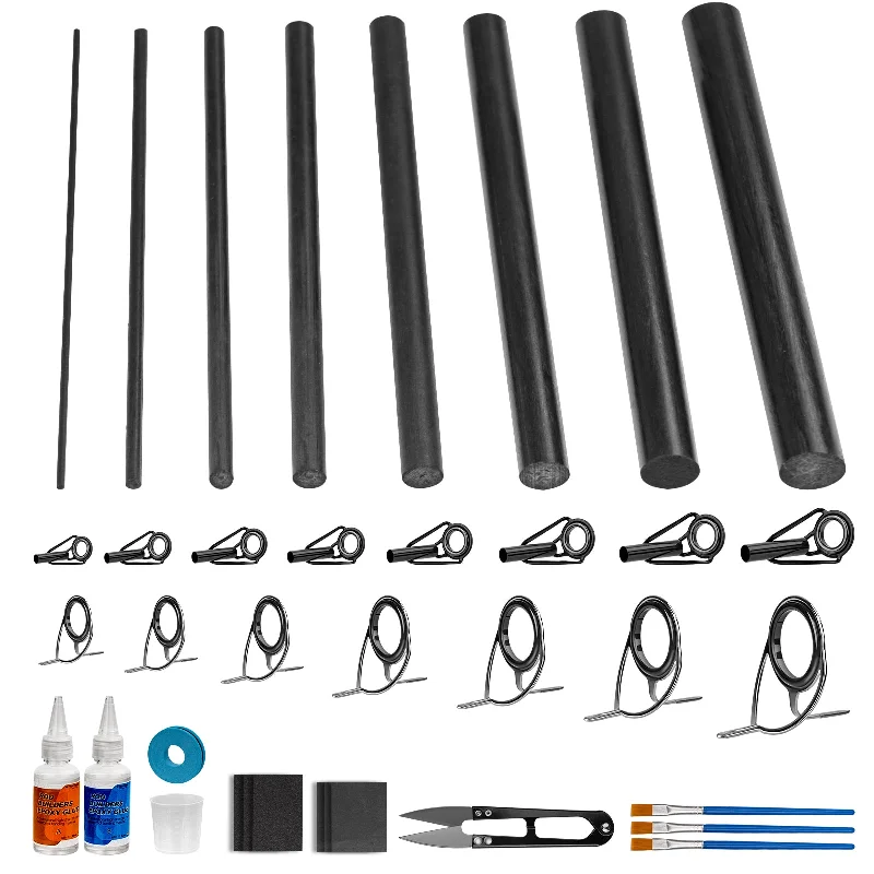 Carbon Fiber Sticks Repair Kit with Rod Guides/Tips