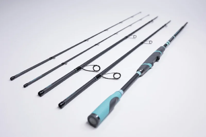 Fishing Rods with reliable reels-Fishing Rods for Slow Repair-Fishing Rods for black marlin-Toadfish Stowaway Travel Spinning Rod - 6'8"