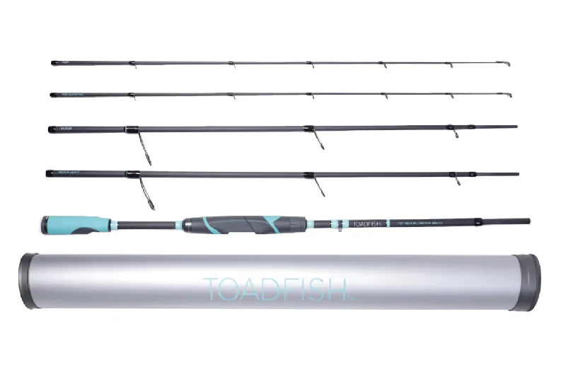 Fishing Rods for rocky creeks-Fishing Rods with High Resilience-Fishing Rods for striped marlin-Toadfish Stowaway Travel Spinning Rod - 7'2"