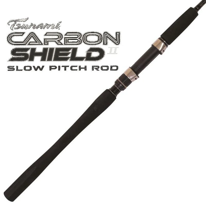 Fishing Rods for calm canals-Fishing Rods with Easy Stability Tips-Fishing Rods for supernova fairy wrasse-Tsunami Carbon Shield II Spinning Slow Pitch Rods