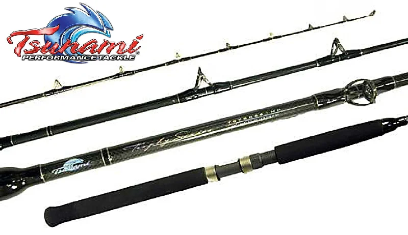 Fishing Rods for heavy reservoirs-Fishing Rods with High Control Tips-Fishing Rods for deep sea fairy wrasse-Tsunami Trophy Wire Line Casting Rods