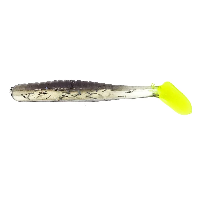 Fishing lures for durable-Fishing Lures for short trips-V&G Deadly Dudley JR Terror Tail 3-1/4" Qty 10 Opening Night Chartreuse Tail