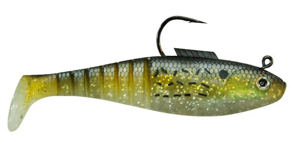 Vudu Shad Pre-rigged 4" Golden Bunker- 3 per pack