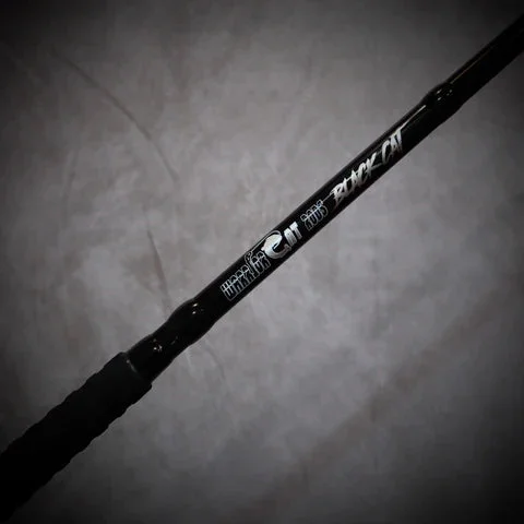 Fishing Rods for heavy lagoons-Fishing Rods with High Power Tips-Fishing Rods for slingjaw wrasse-Warrior Cat Rods Black Cat Casting Rod - 7'6"