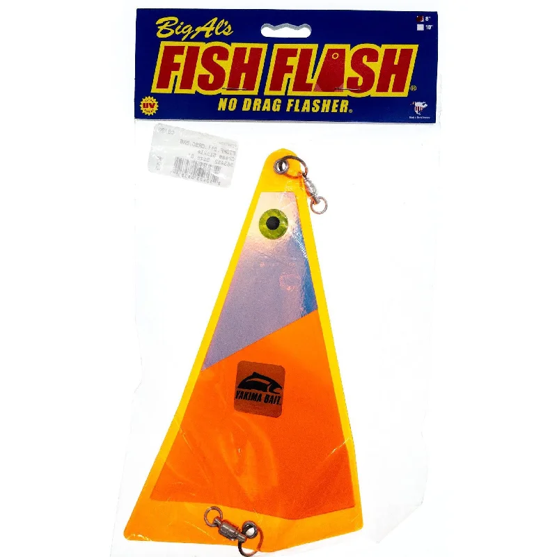 Durable fishing leaders for sharks-Yakima Bait Fish Flash Medium In-Line Flasher 8" Cream Sickle