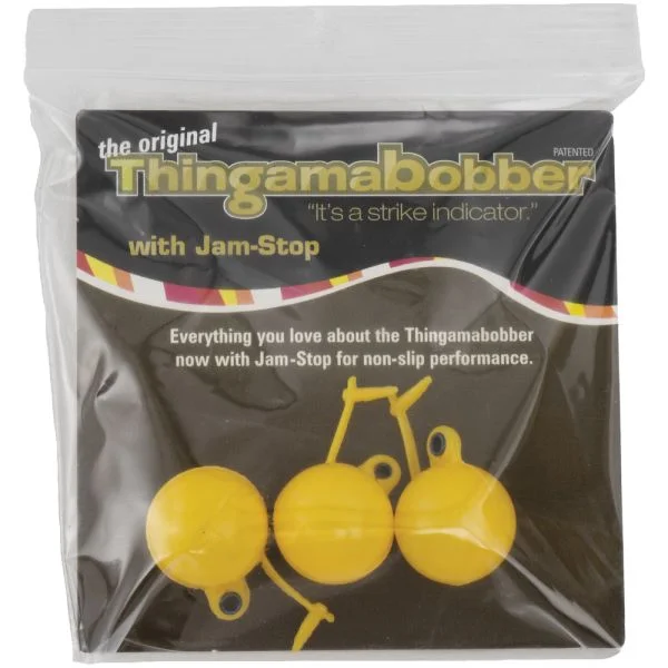 Fishing float & bobbers durable foam frame design-667042 0.75 in. Bobbers with Jam-Stop, Yellow - 3 Piece