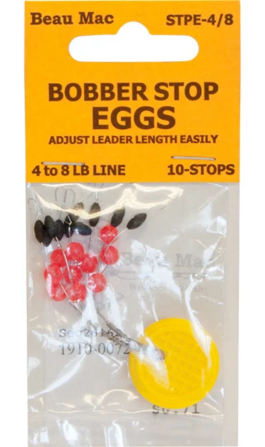 Fishing float & bobbers for tackle trolling-Beau Mac Bobber Stop Eggs