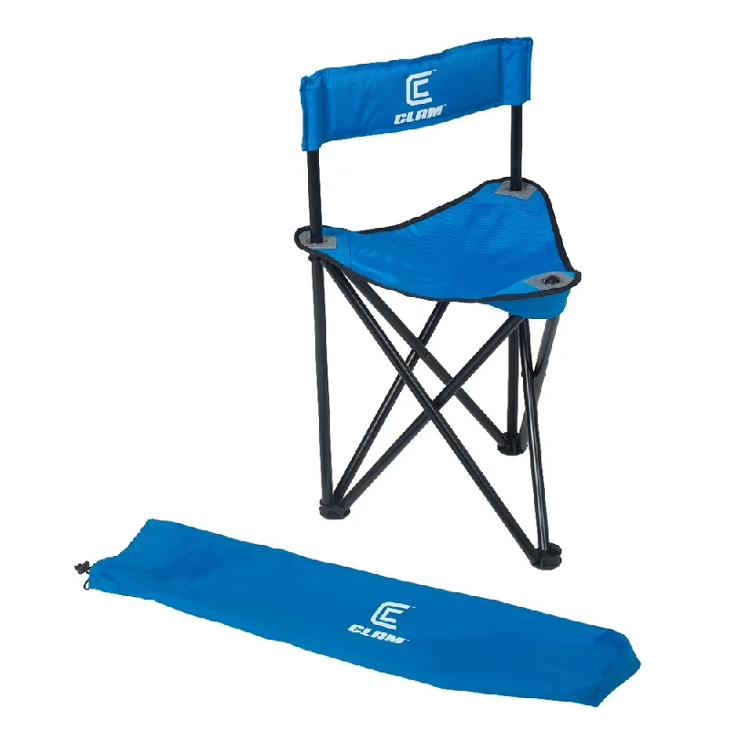 Fishing Chairs for pontoon boats-Clam Folding Tri-Pod Chairs