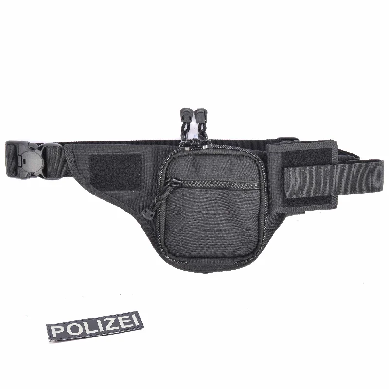 Fishing bags for coastal perch-Cop Hip Bag Holster MB6 Combo including POLIZEI Patch