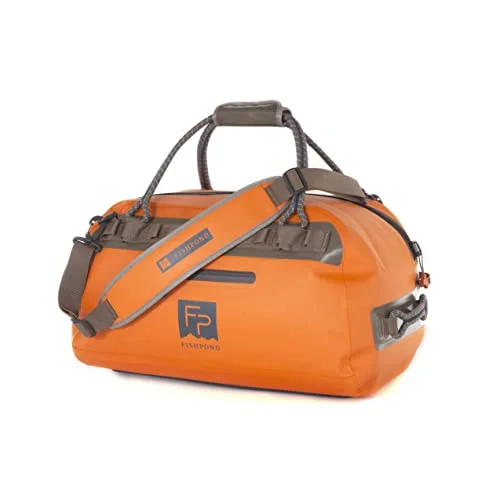 Fishing bags with side pockets-Fishpond Thunderhead Submersible Duffle Bag - Eco Cutthroat Orange