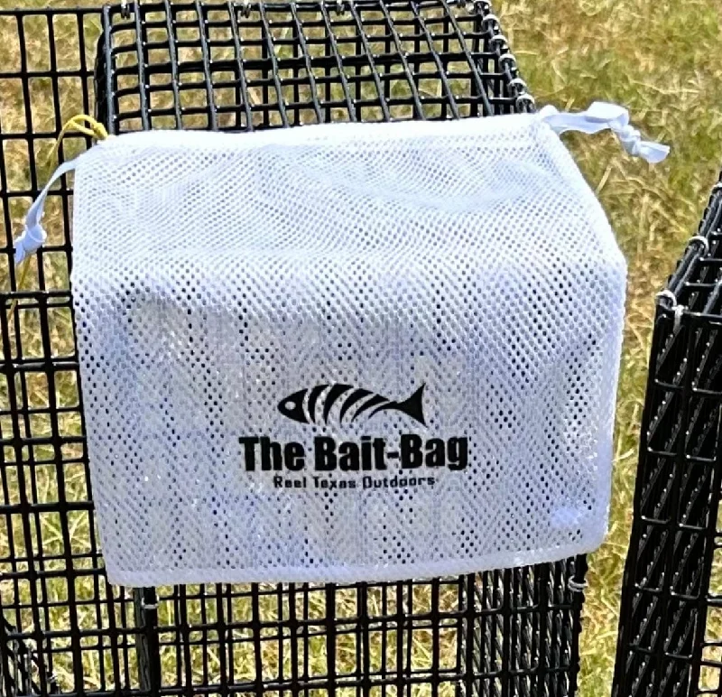 Fishing bags with wide pockets fabric material-Mesh Bait Bags for Fishing (3 - pack)