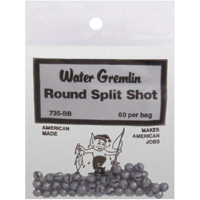 Best fishing bags for trout-ZZZ Water Gremlin Bagged Round Shot Sinker, 60-pk